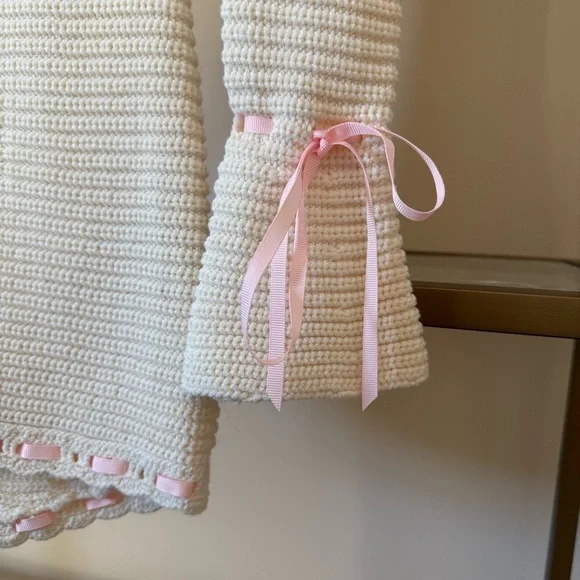 🆕Cream For Love And Lemons Olina Crochet Mini Dress Sz Medium - Picture 7 of 10